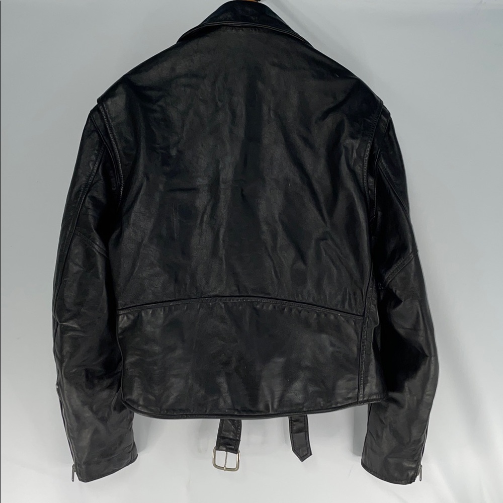 VINTAGE STEER BRAND GENUINE LEATHER MOTORCYCLE JACKET FTL-01-065 - Picture 7 of 10
